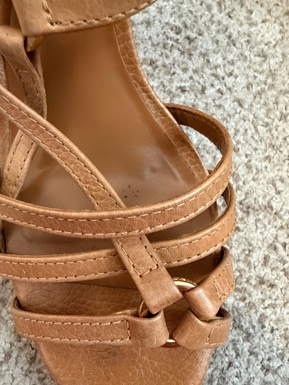 Tory Burch Strappy Sandals in “Royal Tan”, 8 - Picture 4 of 14